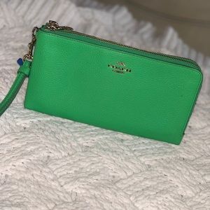 Coach Emerald Green Wristlet
